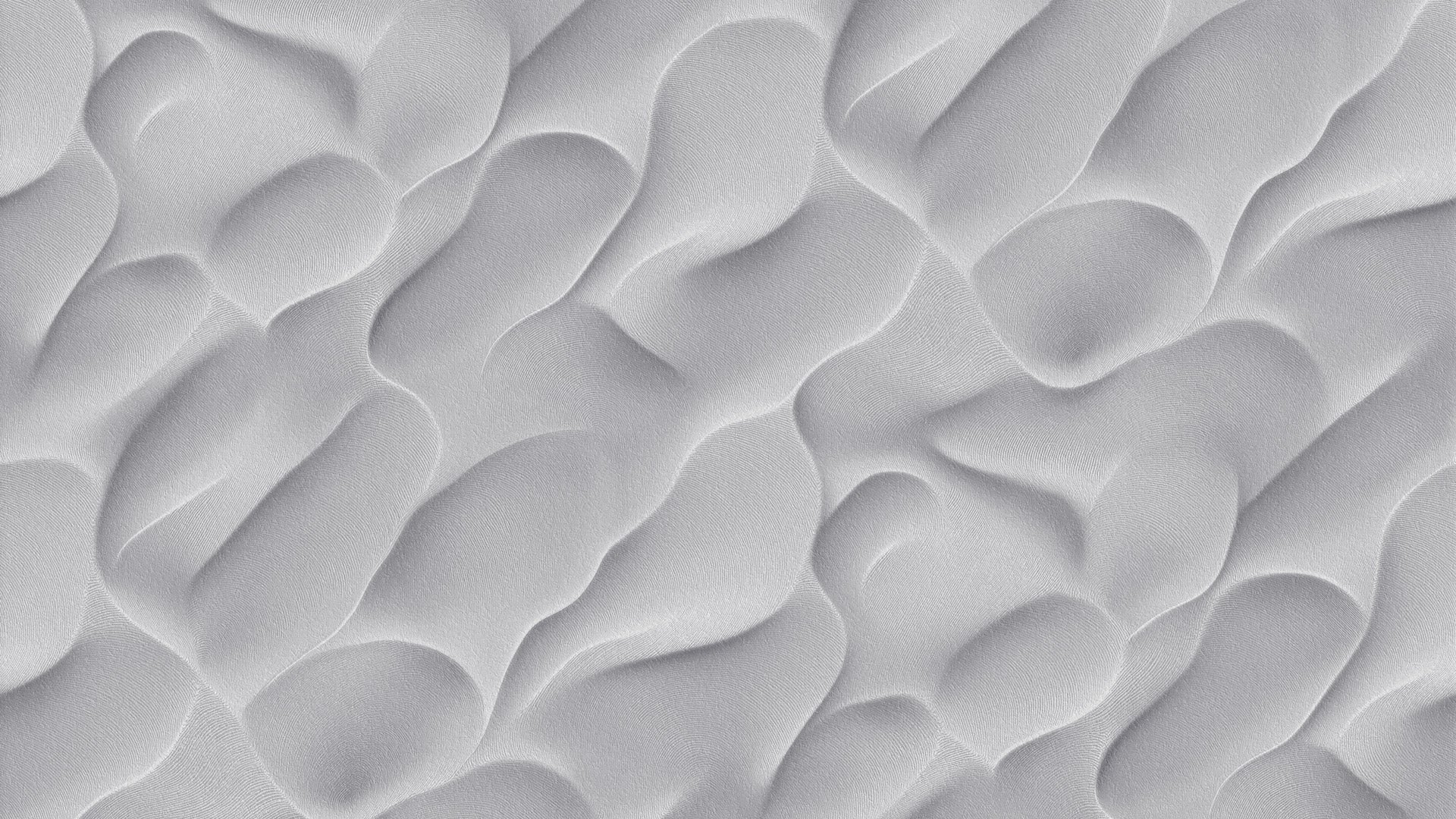 Carta da Parati Effetto Dune 3D 251812 | Texture Materica Grigio Cenere