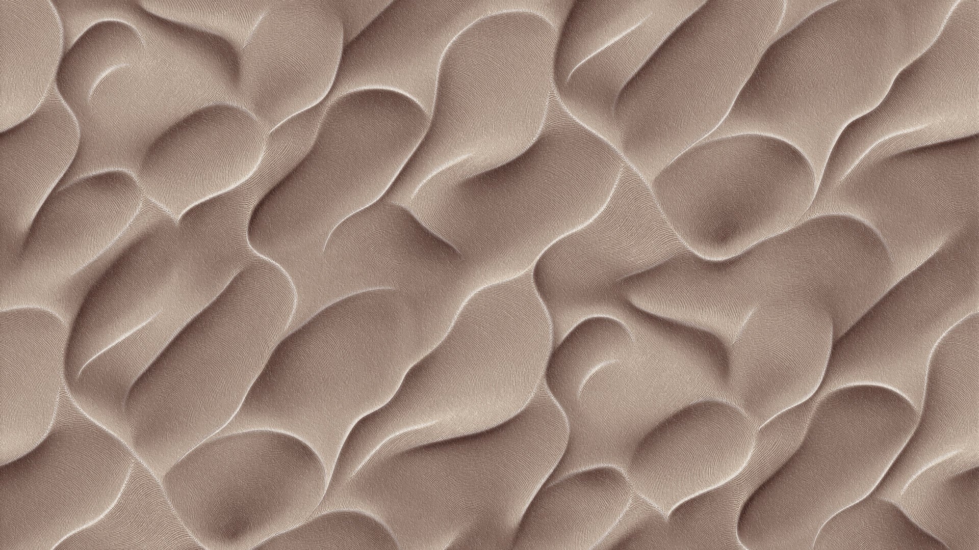 Carta da Parati Effetto Dune 3D 251843 | Texture Materica Marrone