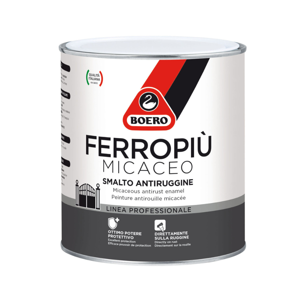 Ferropiù Micaceo BOERO | Smalto Antiruggine Effetto Antichizzante
