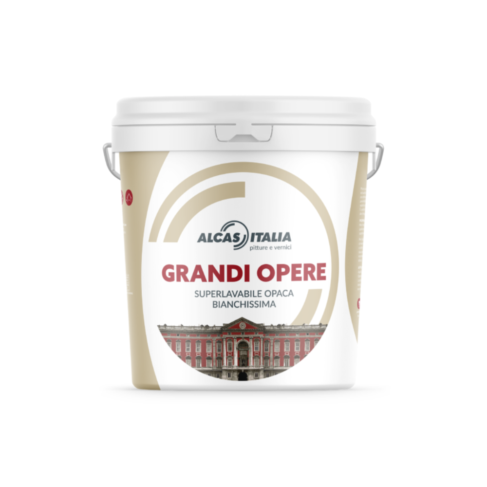 Grandi Opere Alcas Italia | Idropittura Superlavabile Opaca Bianchissima