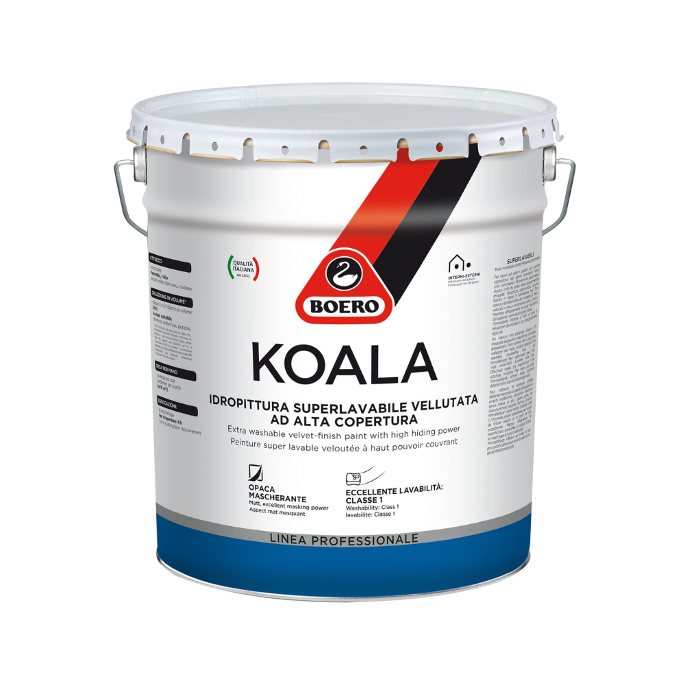 Idropittura KOALA Boero | Superlavabile Vellutata Alta Copertura